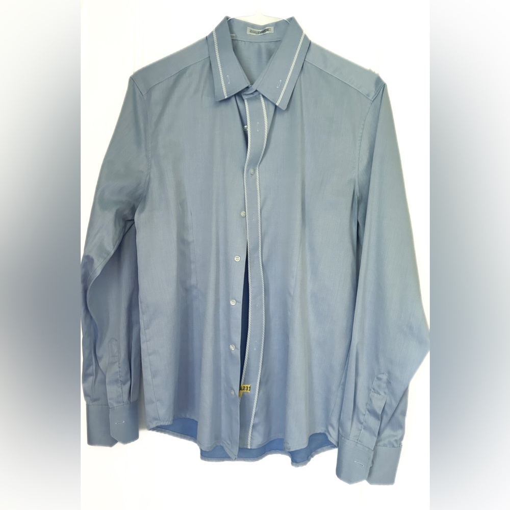 Naracamicie Blue Dress Shirt with white accent